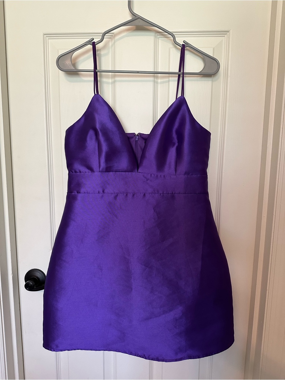 Lulu's Purple Spaghetti Strap Mini Dress